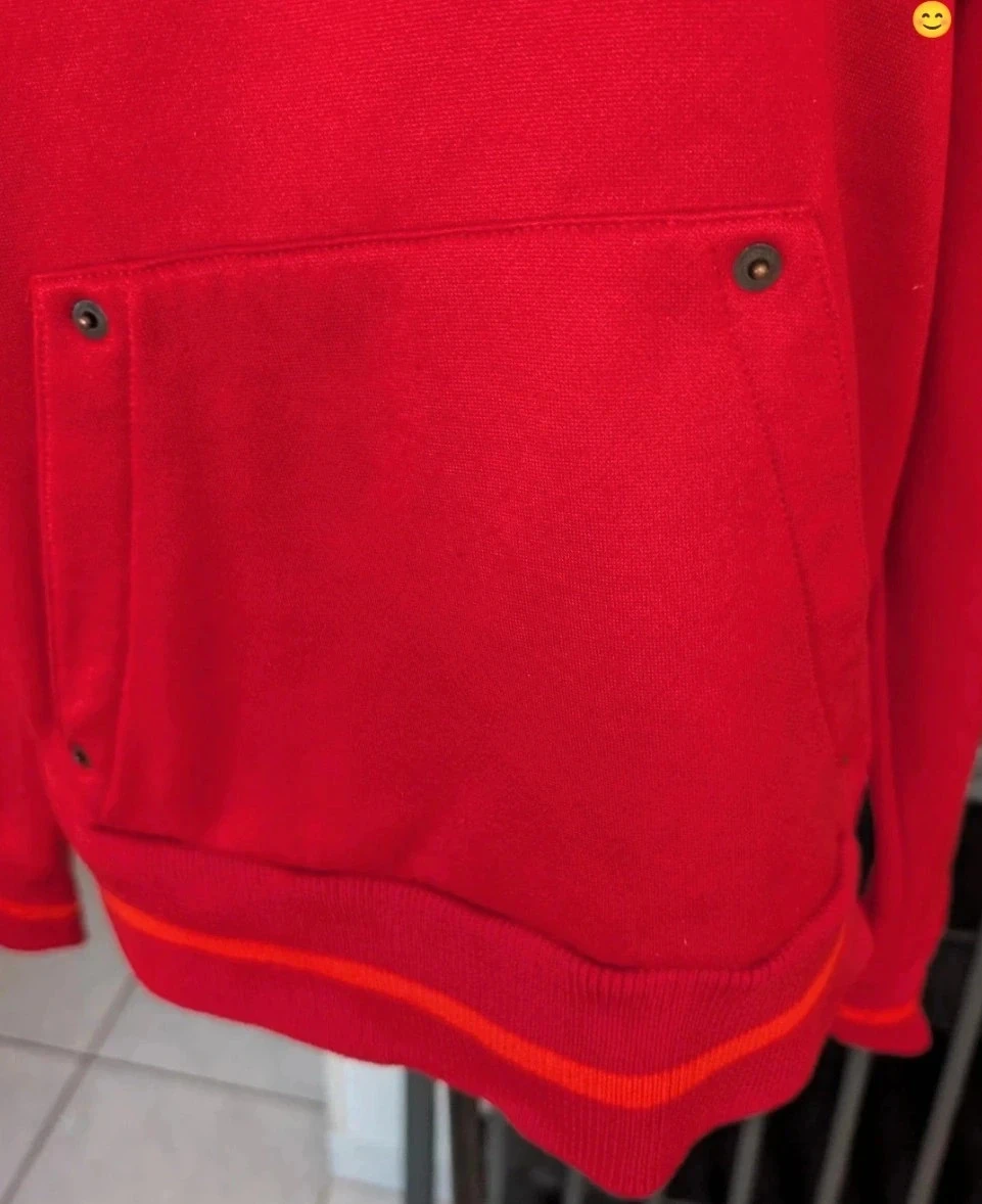 Magnifique Red Nike "Just Do It" Hoodie - Vintage - Size L – photo 3